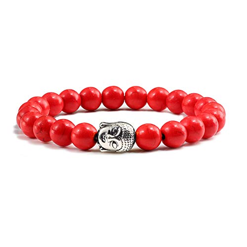 Bracelet pierre volcanique et Bouddha le cadeau idéal pour couple à distance