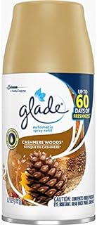 Glade Automatic Spray Refill, Air Freshener for Home and Bathroom, Cashmere Woods, 6.2 Oz, Pack of 6