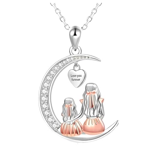 Collier Maman Fille en acier inoxydable de qualité supérieure et finitions miroir