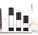 Ergonflow 3Pcs/lot 15ML 30ML 50ML Empty Black Airless Lotion Cream Pump Plastic Container Cosmetic Bottle Dispenser Travel Refillable Containers