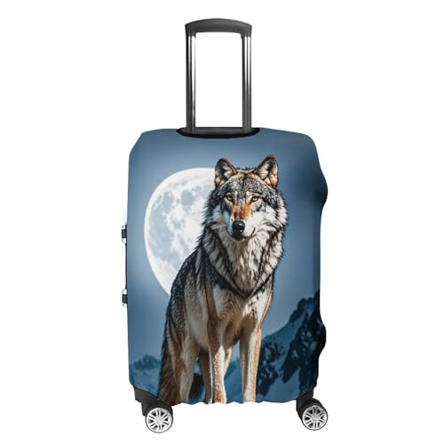 Carry on Luggage Cover Timberwolves Suitcase Covers for Luggages Tsa Approved Travel Luggage Sleeve Protector Elastic Suitcase Protector Anti-Scratch Washable Fits 19-30 Inch Case -XL4