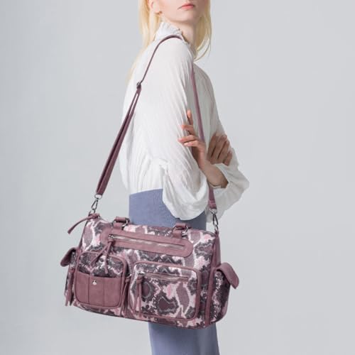 Image of Shoulder Purse for Women, Leather Women's Handbag Y2k Aesthetic Coquette Shoulder Bag Hobo Punk Trendy Ladies Purse