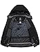 Wantdo Women's Waterproof Snow Jacket Fleece Windproof Ski Coat Black M
