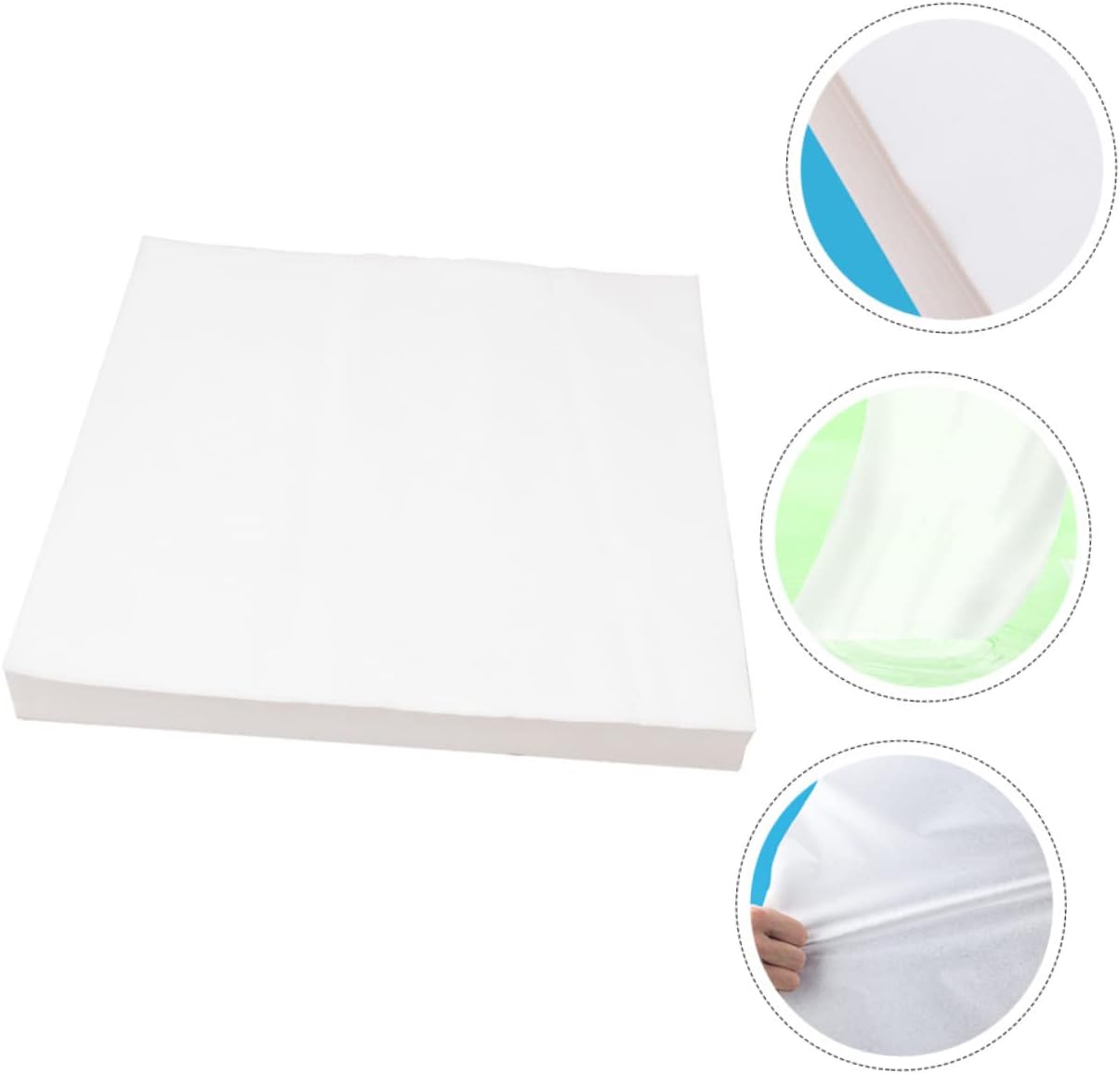VICASKY 100pcs Bird Cage Liners Convenient Non Woven Fabric Mats for Parrots Safe and Odorless Bird Cage Cushions Easy Clean