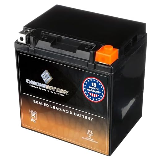 CB CHROMEBATTERY YTX30L-BS 12V 385 CCA AGM – Maintenance-Free 30Ah Battery for Harley, ATV, UTV, Snowmobile, Jet Ski – T3 Nut & Bolt Terminal – Fits Harley Touring, Polaris Sportsman 850