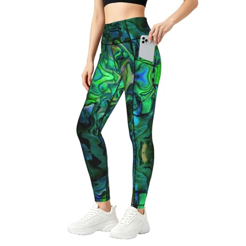 Leggings con estampado de abulón nácar y conjuntos de entrenamiento premium