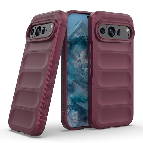 Image of Zapcase Back Case Cover for Google Pixel 9 Pro | Compatible for Google Pixel 9 Pro Back Cover | Liquid Silicon Magic Case with Camera Protection | Plum