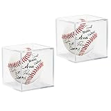 Baseball Display Case Acrylic Cube - UV Protected Acrylic Baseball Holder, Display Case for Autograp