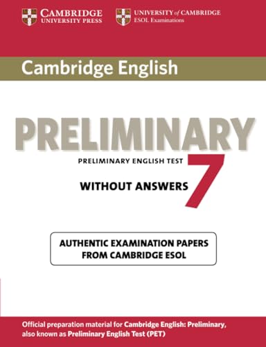Cambridge English Preliminary 7 Student's Book Without Answers