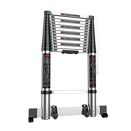 Preisvergleich Produktbild Teleskopleitern Teleskopleiter - Haushaltstechnik Aluminiumlegierung Anti-Rutsch-Verlängerung Tragbare Traglast 150kg Sicherheit Stabile gerade Leiter ausziehleiter teleskopleiter (Size : 5.1m)