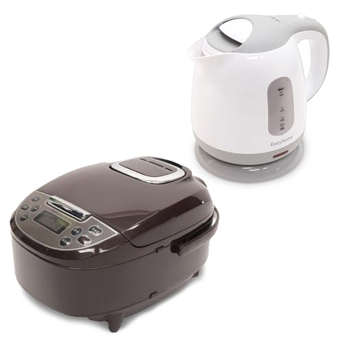 ヒロ・コーポレーション 新生活応援セット 炊飯器5合 ブラウン & 電気ケトル1L