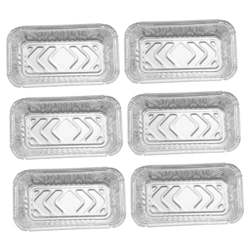 Bandejas de aluminio resistentes que evitan derrames recipientes para conservar alimentos 2
