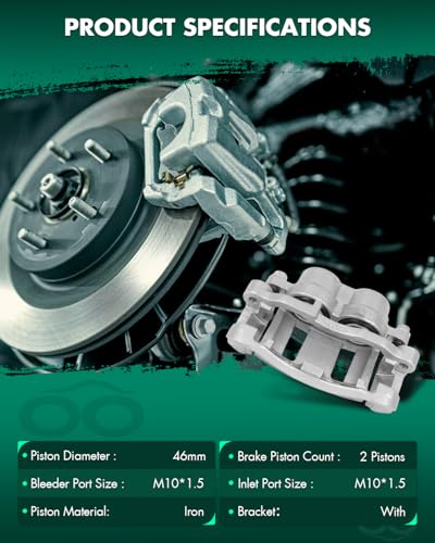 Image of SCITOO 18B4694 Front Right Disc Brake Caliper Assembly w /Bracket For Chevy For Blazer /For S10,For GMC For Jimmy /For Sonoma,For Isuzu For Hombre,For Oldsmobile For Bravada