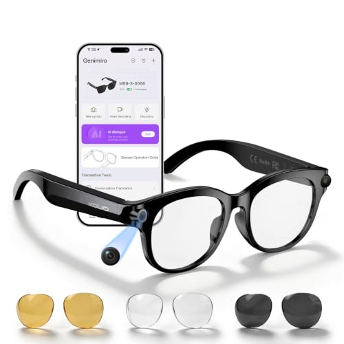 AI Smart Glasses with Camera, Hands-Free Calls, Music, Offline AI Assistant - image 1