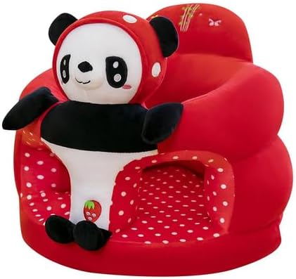 Baby Support Seat Baby Sofa Chair for Sitting Up Newborn Lounger Soft Infant Seats Armchair Gift for 3-12 Months Baby Boys Girls (Style -6) (Red)
