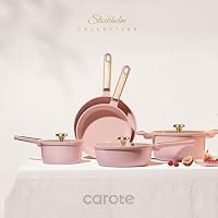 CAROTE Pots and Pans Set, Ceramic Cookware Set, 14pcs — image 3