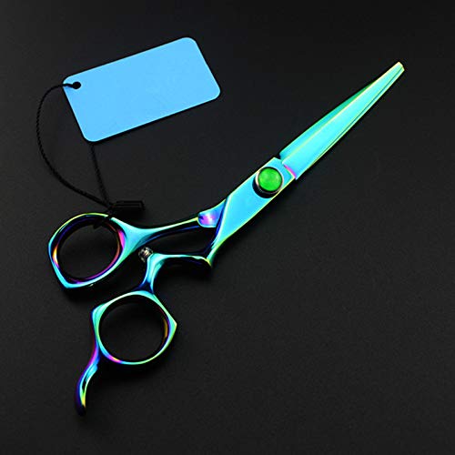 Professionnel Japon 440c 6 pouces vert gemme ciseaux de cheveux coupe de cheveux coupe coiffeur ciseaux à effiler ciseaux de coiffure ciseaux 1880,Vert,6 inch