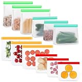 🍅【Consejos de limpieza】Esta bolsa para alimentos es fácil de limpiar, pero no es apta para lavar en el lavavajillas porque puede Dañar la cremallera y afectar la estanqueidad. Recomendamos que se las lave a mano.