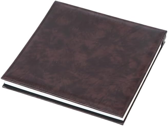 Black PU Cover Self Adhesive Album Postcard Storage Memorial