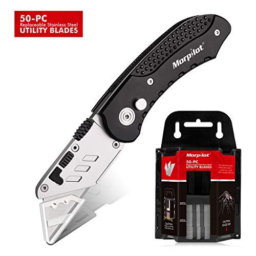 Linterna y Bolígrafo Táctico, con 5 Modos, Impermeable IPX4, Anti-caída, Batería AA incluida Morpilot Bolígrafo giratorio de Alumnio, Resistente para...