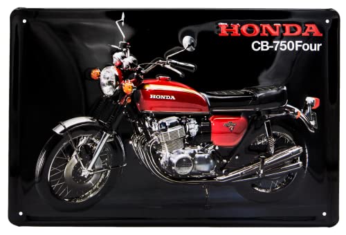Plaque en tôle décorative rétro pour Honda CB 750 - 30 x 20 cm Cover