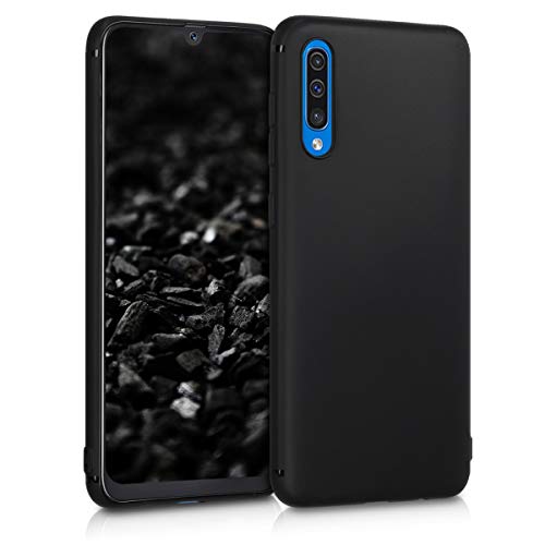 kwmobile Custodia Compatibile con Samsung Galaxy A50 Cover - Back Case per Smartphone in Silicone TPU - Protezione Gommata - nero matt