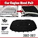 Compatible for VW Polo Volkswagen Polo Vivo Mk4 9N 2002~2017 Car Thermal Insulation Hood Sound Pads Soundproof Fireproof Covers Accessories(Style A)