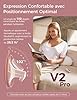 Momcozy V2 Pro Tire-lait électrique – Ultra léger et compact, double tire-lait portable mains libres avec 3 niveaux d'aspiration et 15 niveaux, pompe à lait électrique silencieuse avec anti-fuite