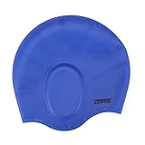 Swim Cap for Women and Men with Average or Large Heads - Great for Adults, Older Kids, Boys and Girls - FREE Nose Clip