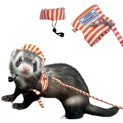 Adjustable Cotton Ferret Harness and Leash Cover