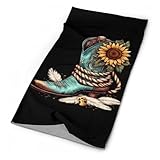 Boots Sunflower Feather Face Cover Neck Gaiters for Men...
