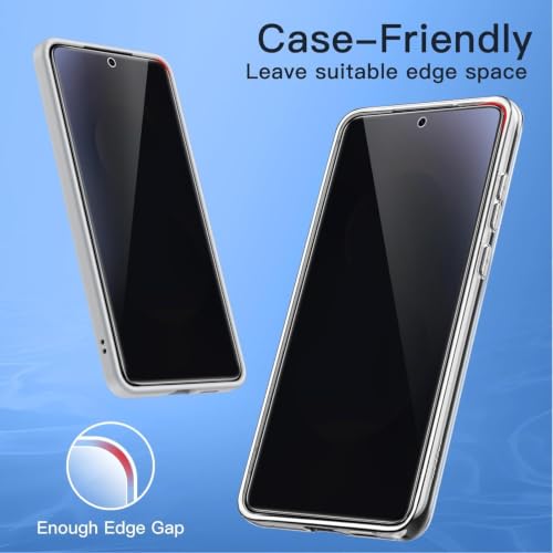 Image of STP FEEL Premium Grade Privacy Tempered Glass Screen Protector Compatible For Samsung Galaxy S25 ultra 5G (6.9 Inch, Pack of 1) Full Edge to Edge Coverage Anti-Spy /Anti-Peeping 9H Hardness