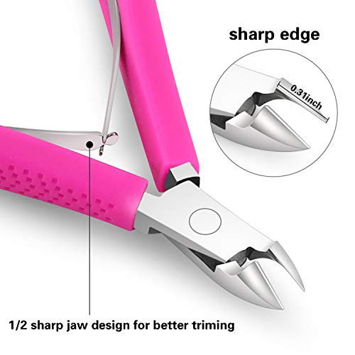 image for Cuticle Cutter Nippers - BUVE Non-slip Cuticle Trimmer Clipper Profess