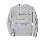 Divertido recuerdo de Salamanca, España, regalo artístico dibujado a mano Sudadera