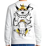 the Fan Tee Sudadera Adulto Sin Capucha Doble de Hombre Dibujos Animados Shinobi Shuriken Manga Anime Zorro Nueve Colas 036 M