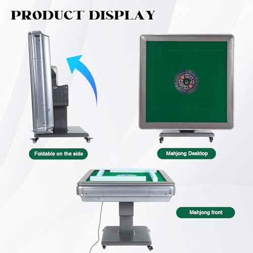 Mesa automática plegable de Mahjong con ruedas miniatura 6