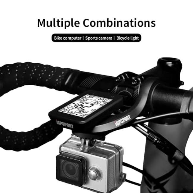 iGPSPORT Bike Computer Mount, Common Extended Out Front Bike Mount Compatible with Garmin Wahoo Cycplus CooSpo XOSS Cycling Computer
