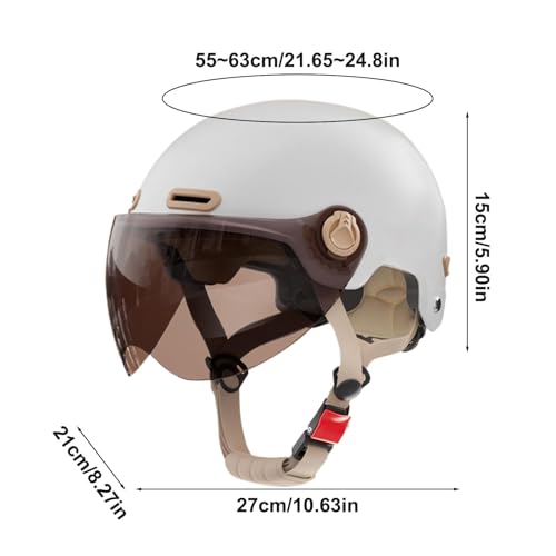 Cascos de bicicleta para hombre con gafas protectoras integradas 6