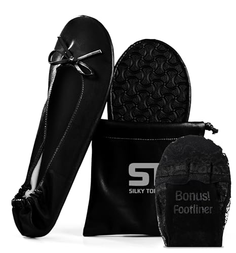 Silky Toes Foldable Flats for Women Purse Ballet...