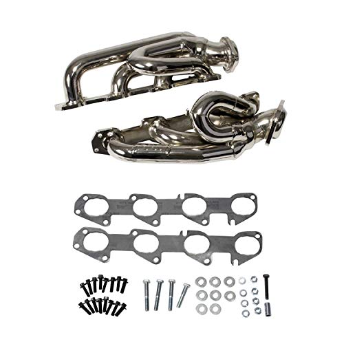 Bbk (4014) 1-5/8" Chrome Shorty Tuned-Length Exhaust Header For Dodge Truck #TOP2