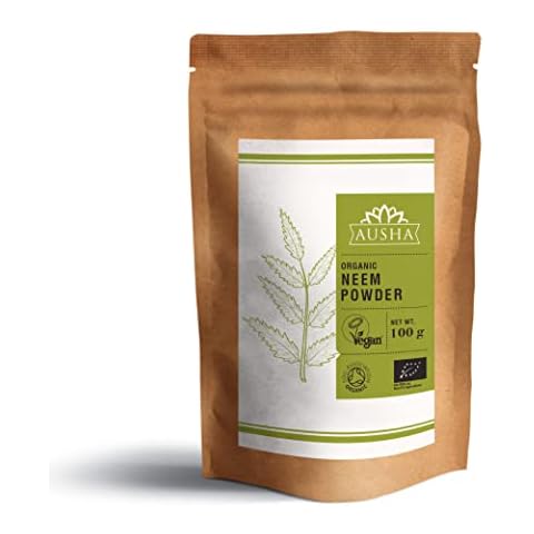 Ausha Organic Neem Leaf Powder 100g | Immunity,Digestion,Detox| Hair, Dandruff, Skin Care Cover