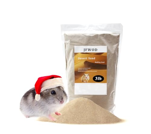 JFWOD Hamster Bath Sand, 3lb Dust Free Desert Sand or ...