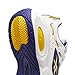 Reebok Unisex Solution Mid Basketball Shoe, White/Bold Purple/Always Yellow, 10.5 US Men