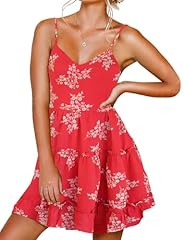 White Floral Print Red