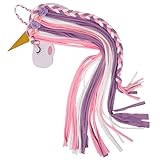 TOYANDONA Einhorn Haarspangenhalter aus Polyester Wandhängender Haarschleifen Organizer für Mädchen Platzsparende Aufbewahrung von Haaraccessoires im Kinderzimmer