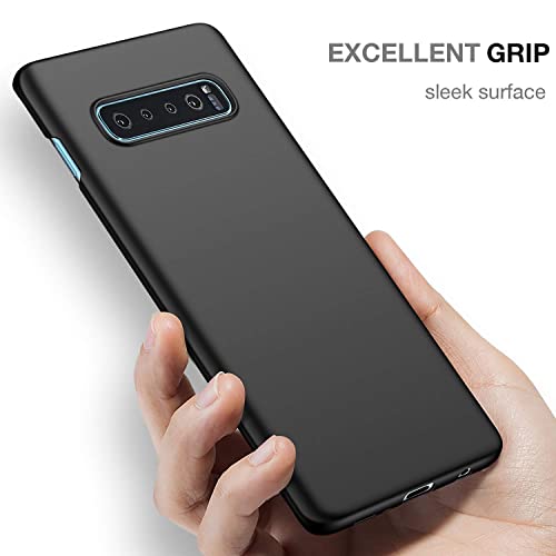 Image of Mobile Back Cover Case for Samsung Galaxy S10 Plus (Silicone Case|CameraProtection|Black SC1510)