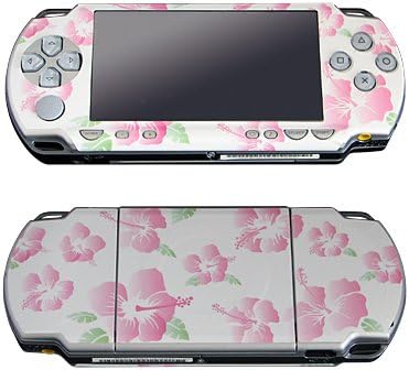 PSP2000 Deco Skin with Pink Hibiscuses