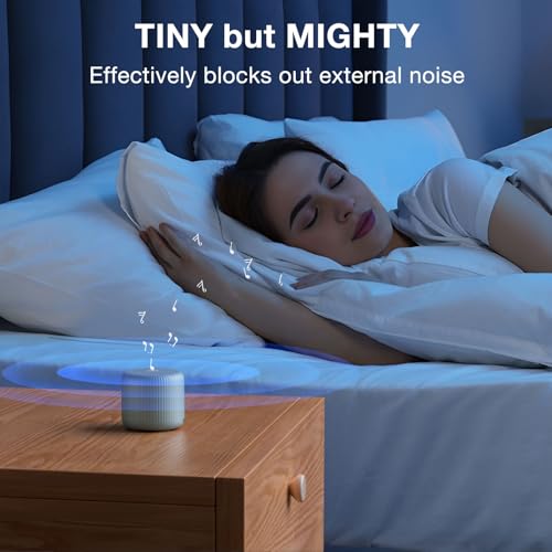 Image of White Noise Machine Baby Portable Sound Machine,LEICEX Travel Sound Machine,15 Non-Looping Sound Timer and Memory Play, Mini White Noise Machine for Sleeping Office Travel (Slate)