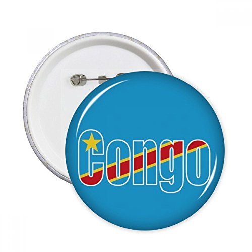 Pins bouton Congo drapeau multicolore comme idée cadeau souvenir original