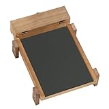 Dog Nail Scratch Board with Treat Drawer - Dog Scratch Pad for Nails - Durable Wooden Nail Filing Board for Stress-Free Grooming, Includes 3 Replacement Sandpaper Sheets